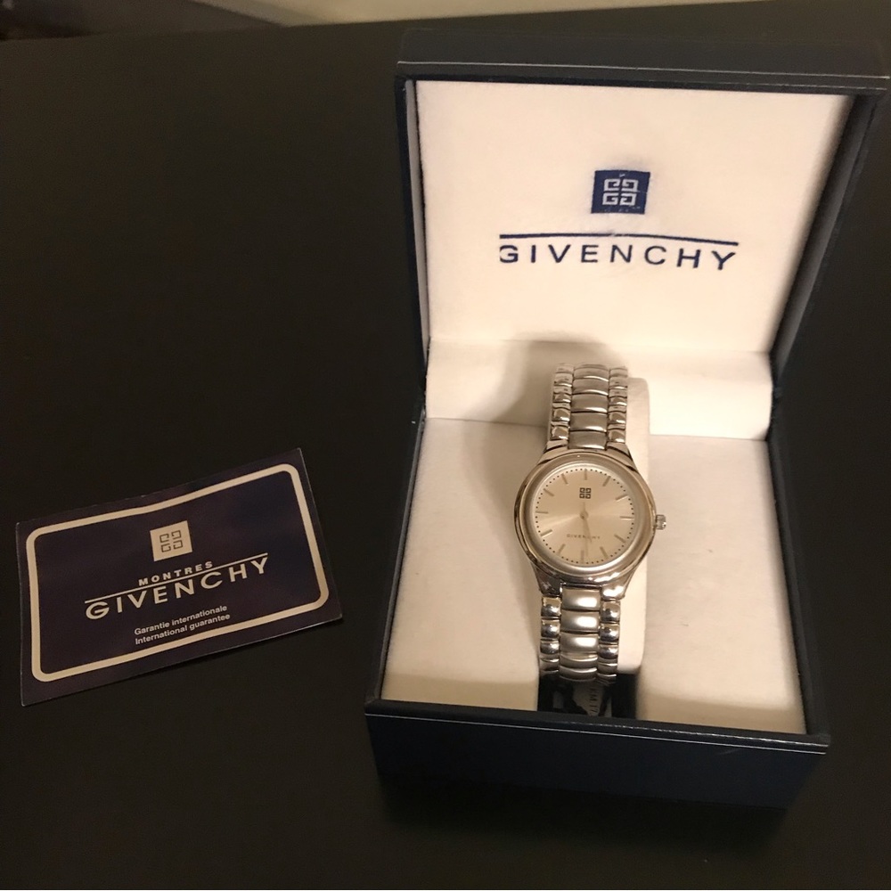 Vintage Givenchy Unisex Stainless Steel Watch Original Box w/ Tags